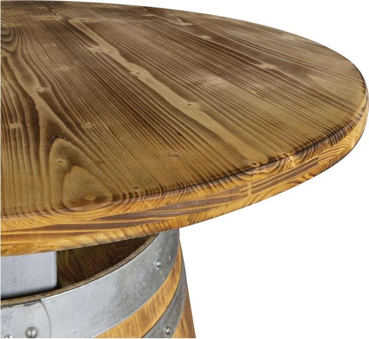 Produktbild Contini Steh-Barfass «Mönch» aus Eiche, Tischplatte ø 100cm