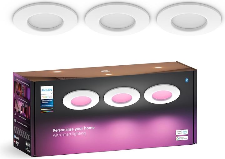 Produktbild Philips Hue White & Color Ambiance Slim Recessed (650 lm)