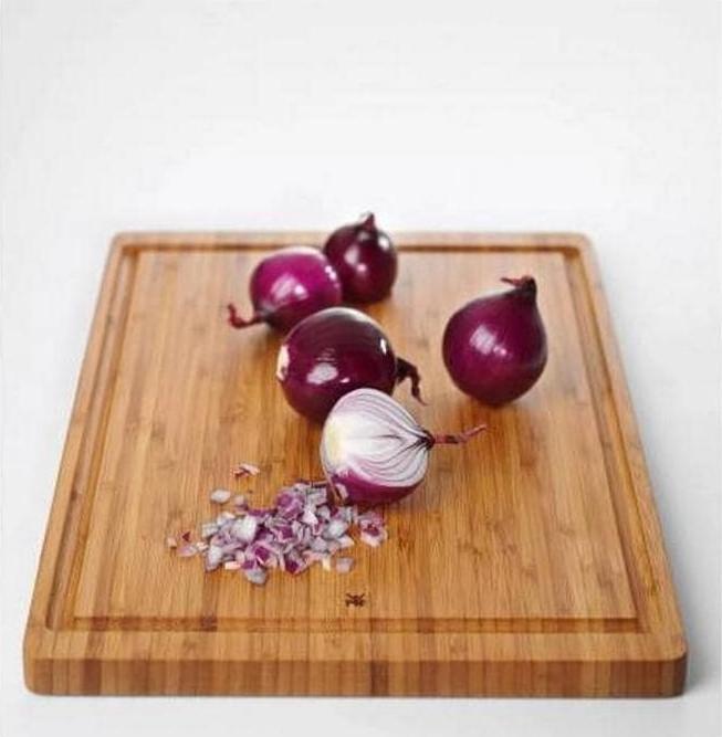 Actual product image WMF Natural bamboo chopping board large with juice groove - blade-friendly