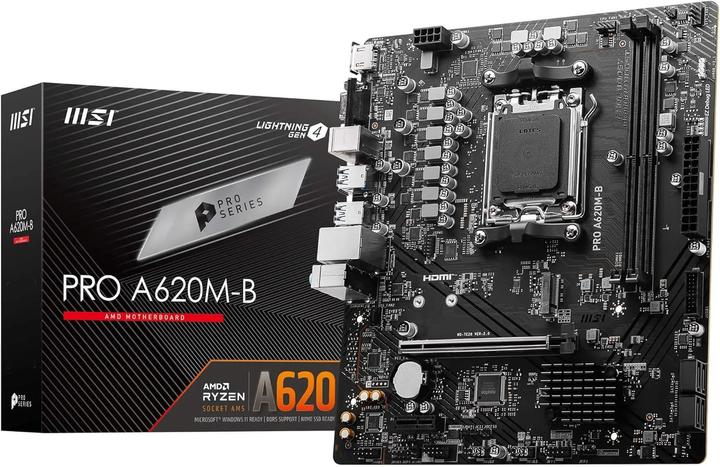 Productafbeelding MSI PRO A620M-B (AM5, AMD A620, mATX)