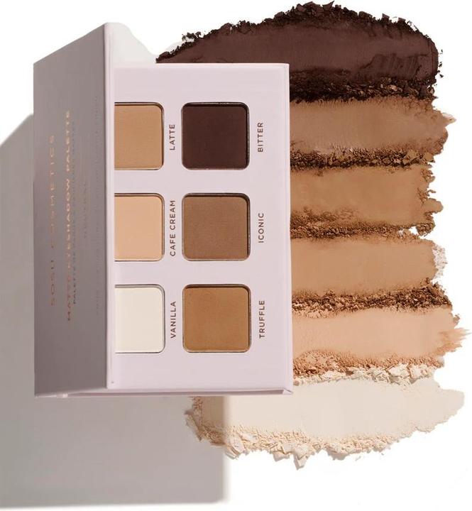 Actual product image Sosu Matte Eyeshadow Palette (Brown, Nude, White)