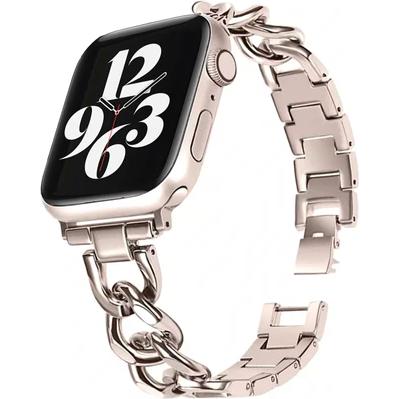 Strap-it Stahlkettenband (Edelstahl, Apple Watch), Uhrenarmband