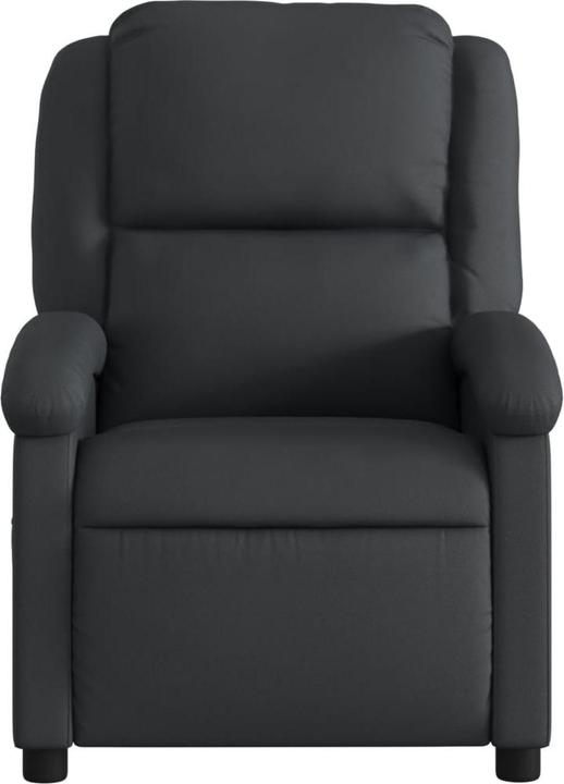 Image du produit VidaXL Fauteuil de massage noir cuir véritable,Couleur : noir,Matériaux