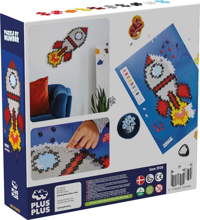 Produktbild Plus-Plus 500 Kreativ Bausteine Puzzle Rakete (500 Teile)