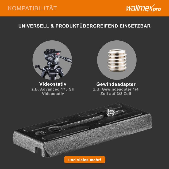 Produktbild Walimex Advanced 173 SH Schnellwechselplatte (Stativ Schnellwechselplatte)