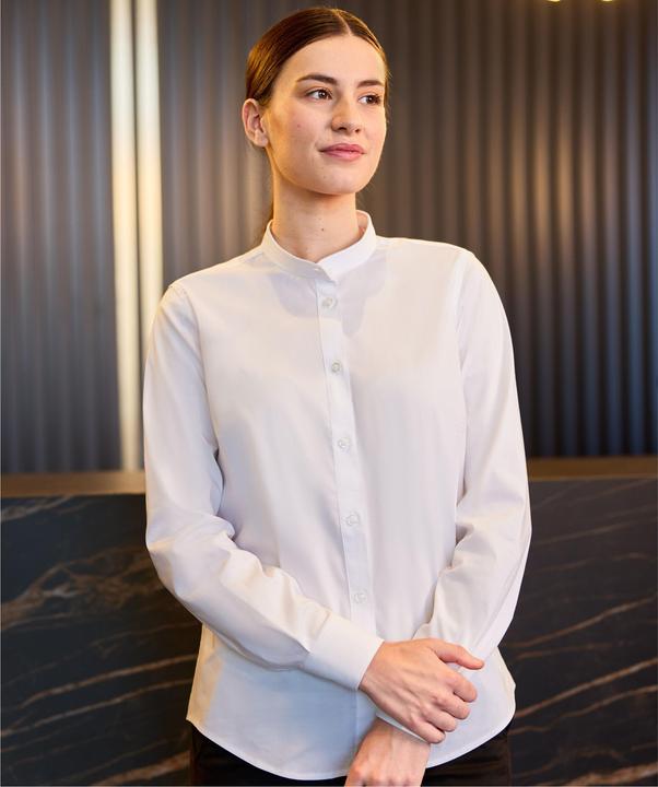 Produktbild Velilla Damen Langarmshirt mit Mao-Kragen (M)