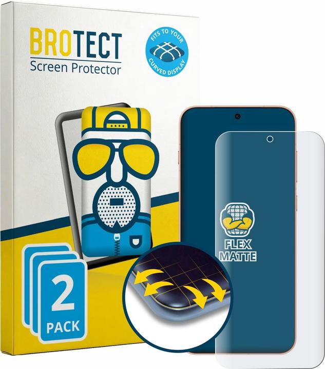 Produktbild BROTECT Fullscreen für Oppo Find X9s Schutzfolie Displayschutz Folie Matt Entspiegelungsfolie (2 Stk., Oppo Find X9)