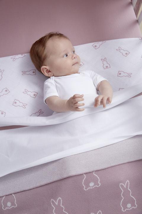 Image du produit Meyco X MmeKeizer Couverture bébé Rabbit lilas