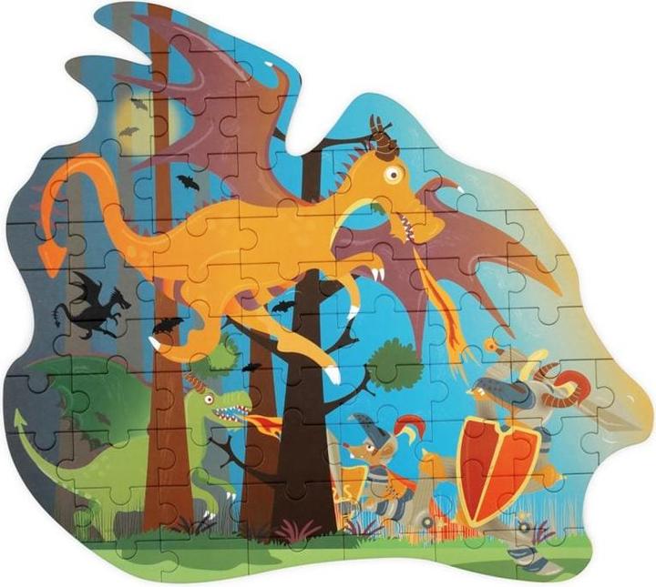Image du produit Scratch Puzzle de forme Dragon 61 pièces (61 pièces)