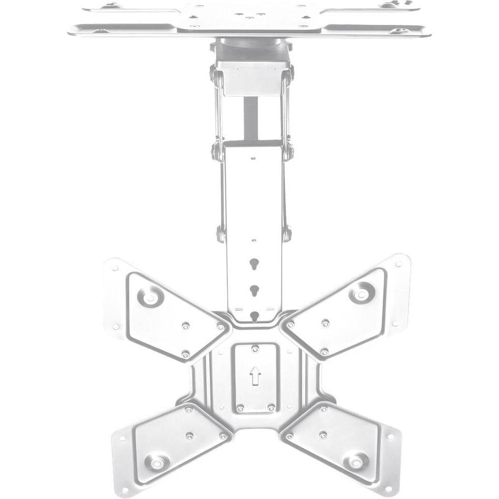 myWall Motorisierter & klappbarer Deckenhalter für Flachbildschirme (Decke, 65"), Monitor Halterung, Weiss