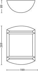 Produktbild Philips Antelope Wandleuchte, 5,5W (600 lm, IP44)