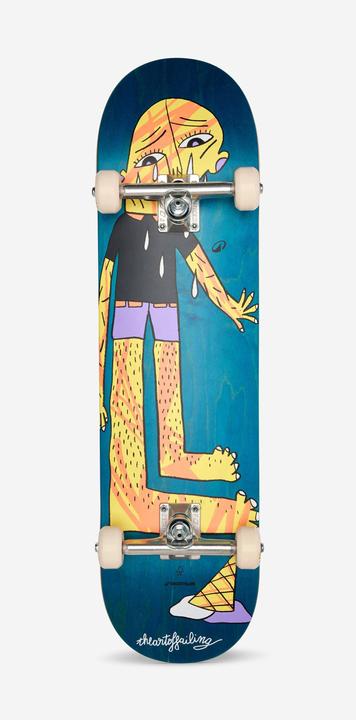 Actual product image Decathlon Full Skateboard Cp500 Ice Cream For Skaters From Age 12 (31.89")