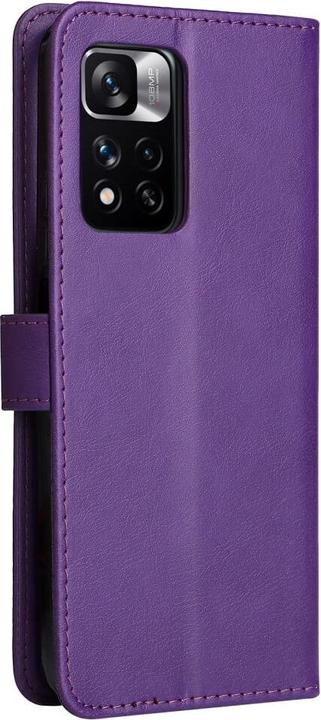 Produktbild Cover-Discount Xiaomi Redmi Note 11 Pro+ - Leder Etui Hülle violett (Xiaomi Redmi Note 11 Pro+)