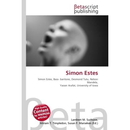 Thumbnail - Simon Estes, Fachbücher von Lambert M. Surhone, Miriam T. Timpledon, Susan F. Marseken