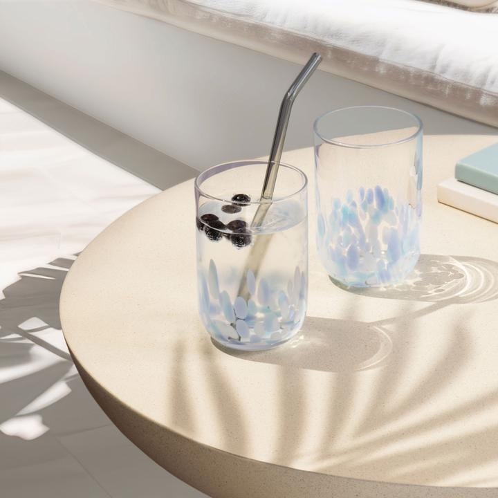 Actual product image Like. by Villeroy & Boch Longdrink-Glas, 2 Stück Like Confetti Aqua (0.30 l, 2x)