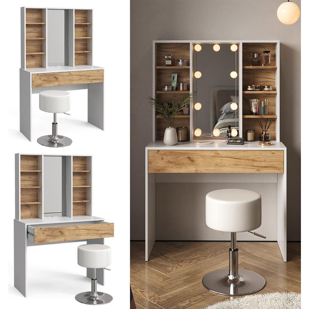 Thumbnail - Vicco, Schminktisch, Alexa mit Hocker