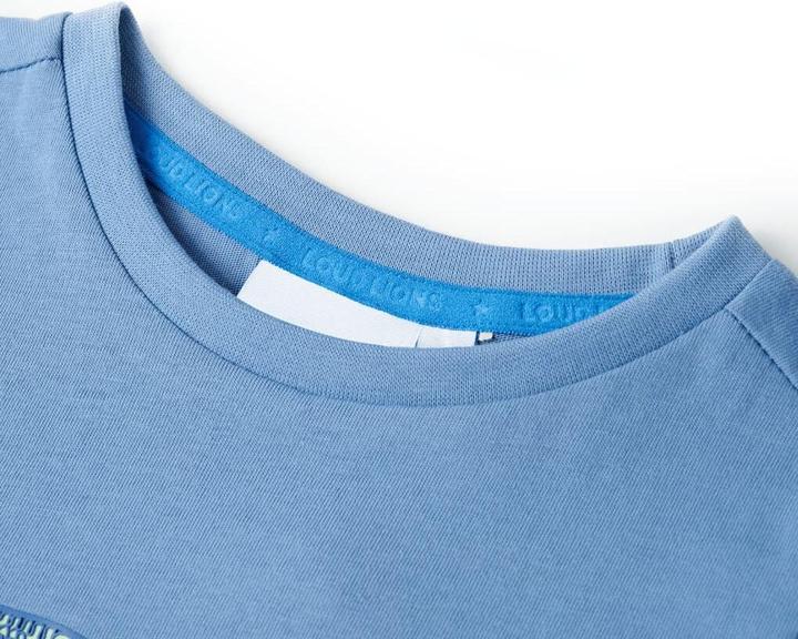 Immagine prodotto vidaXL Maglietta da bambino blu medio 116,Materiale: 100 (116)