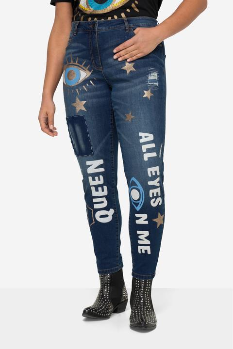 Produktbild Angel of Style Jeans, WashOut, modische Drucke, 5-Pocket (46)