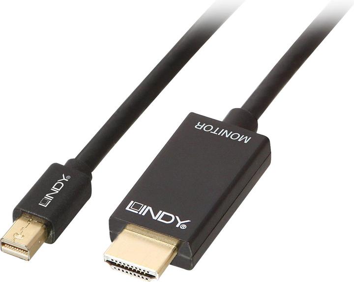 Actual product image Lindy Mini DisplayPort (2 m, DisplayPort, HDMI)