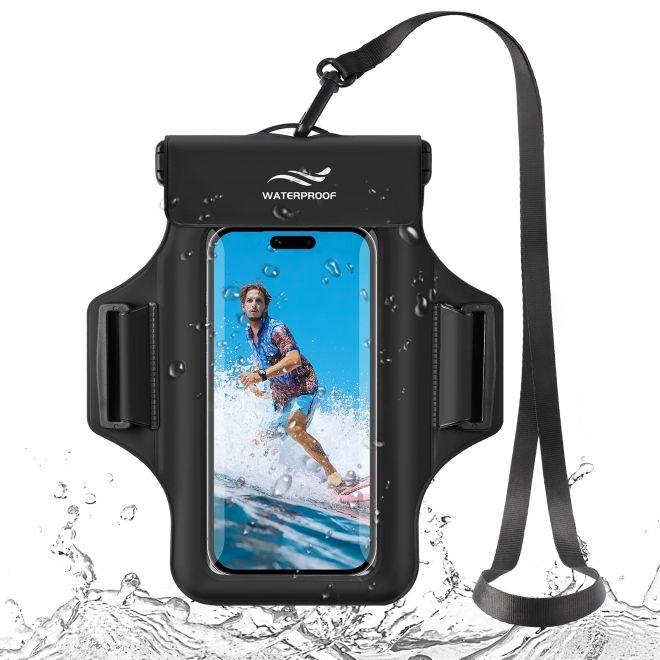 Mu Sport 2in1 Wasserdichte Umhängetasche & Sport Armband für Smartphone bis 7"