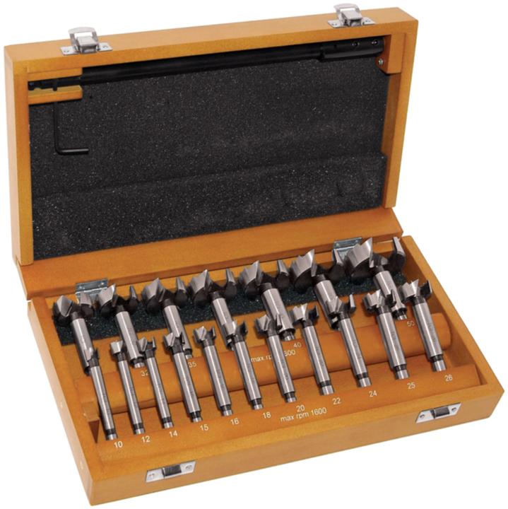 Actual product image technocraft Knothole drill set (10 mm, 12 mm, 14 mm, 15 mm, 16 mm, 18 mm, 20 mm, 22 mm, 24 mm, 25 mm, 26 mm, 30 mm, 32 mm, 35 mm, 38 mm, 40 mm, 45 mm, 50 mm)