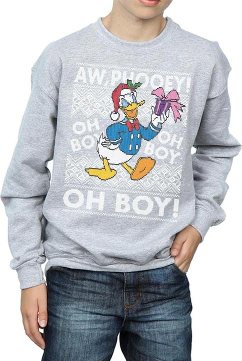 Immagine prodotto Disney Donald Duck Christmas Fair Isle Felpa Ragazzi (140, 146)