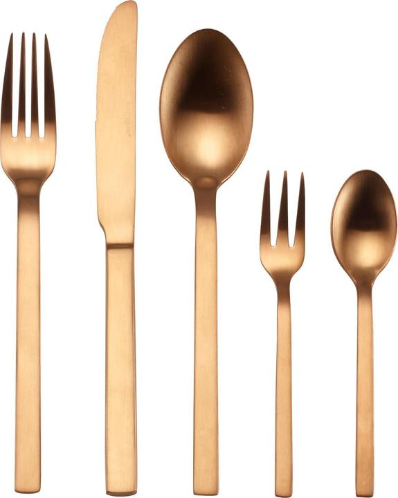 Echtwerk AH-BS-3540B Besteck Set "Milos" 30tlg - BRONZE EDITION - mattiert (30 pz., Set di posate)