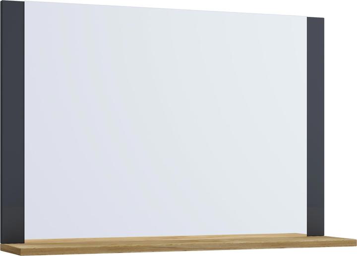 Productafbeelding VCM Badkamer Spiegel Wandspiegel met Lendasplank (80 x 17 cm)