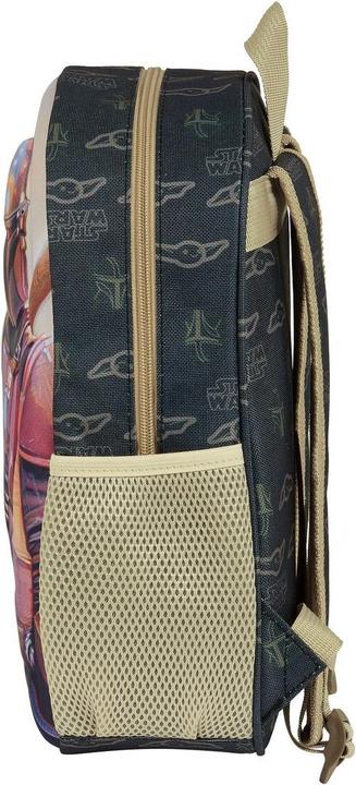 Produktbild The Mandalorian Kinderrucksack 3D Schwarz Beige 27 x 33 x 10 cm