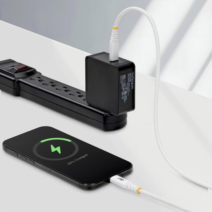 Produktbild StarTech .com S2CEPR2MW-USB-CABLE, 2 m, USB C, USB C, USB 2.0, 0,48 Gbit/s, Weiss (2 m, USB 2.0, 240 W)
