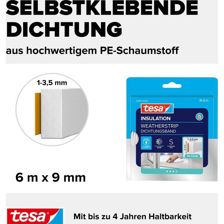 Produktbild tesa tesamoll STANDARD I-Profil Schaumstoffdichtung