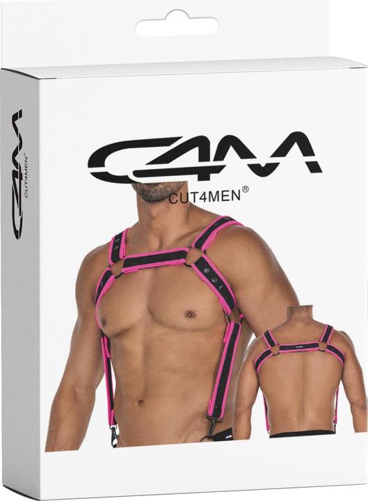 Cut4men Body Harness in schwarz/pink (Eén maat voor iedereen)