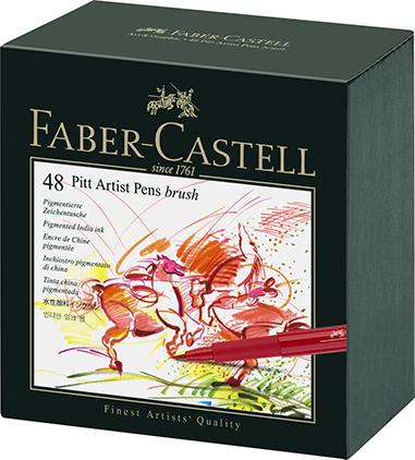 Actual product image Faber-Castell Ink Drawer Pitt Artist Pen (48 x)