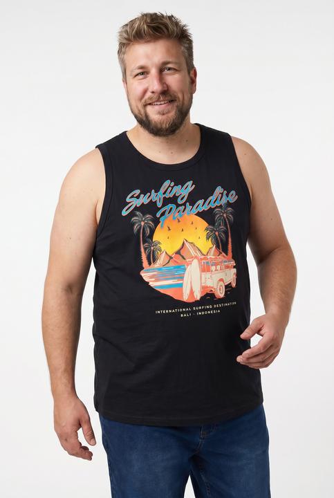 Produktbild Men+ Tanktops, 2er-Pack, Print, Rundhals (L)