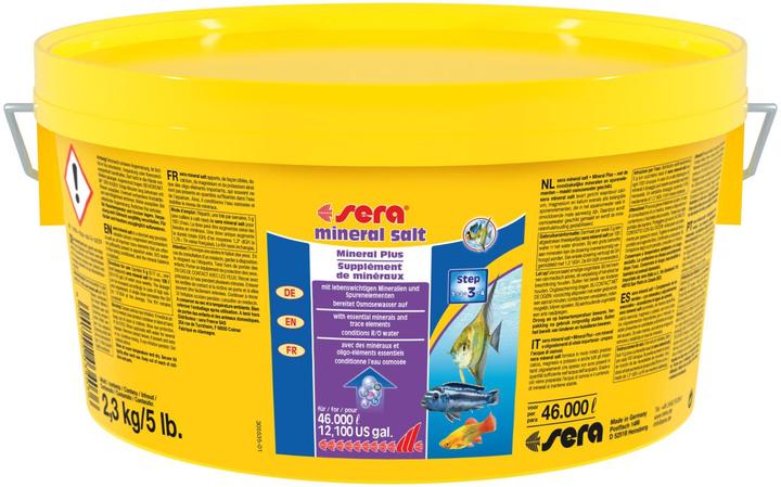 Sera mineraalzout 2.200 ml (2,3 kg) (Waterbehandeling aquarium)