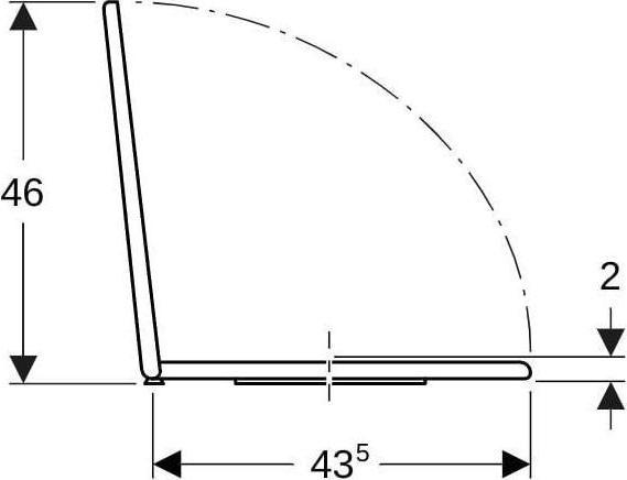 Image du produit Geberit Siège WC RENOVA universal manhattan