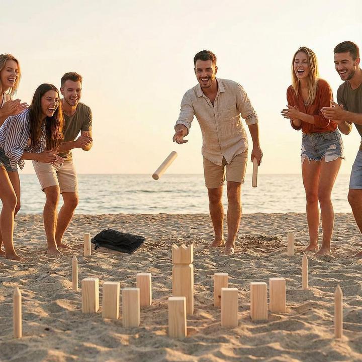 Produktbild Eddy Toys Kubb - Wikingerspiel (1 - 6 Spieler)