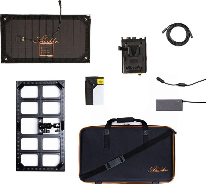 Actual product image Aladdin Mosaic Mini 1x2 Kit (Studio light, Surface luminaire, Video light)