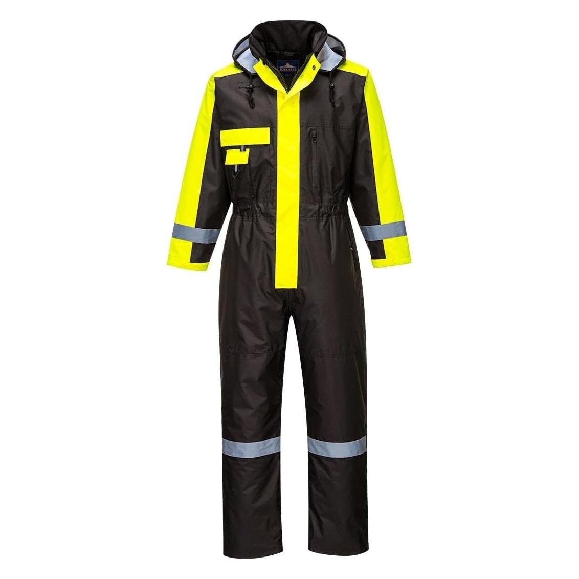 Portwest, Beschermend Pak + Werkoverall, Winterwerkoverall Voor Heren -40 °C Koudebescherming Zwart S (S)