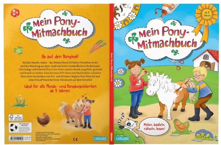 Productafbeelding Mein Pony-Mitmachbuch