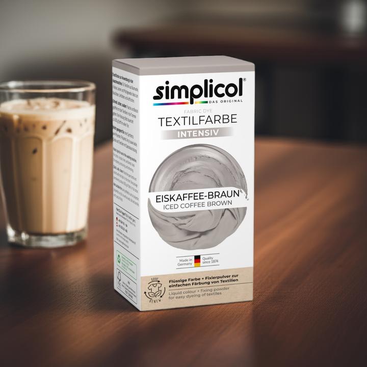 Produktbild Lumarko Simplicol Intensive Textile Dye Iced Coffee Brown Easy Washing Machine Dye All-in-1 Complete Pack (Waschpulver)