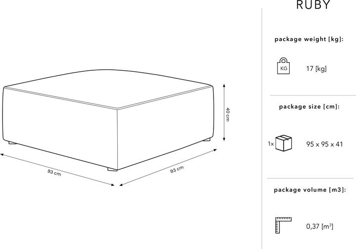 Image du produit Micadoni Ruby (Tabouret rembourré)