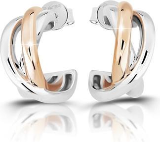 Produktbild Modesi Elegant silver bicolor earrings circles M23092
