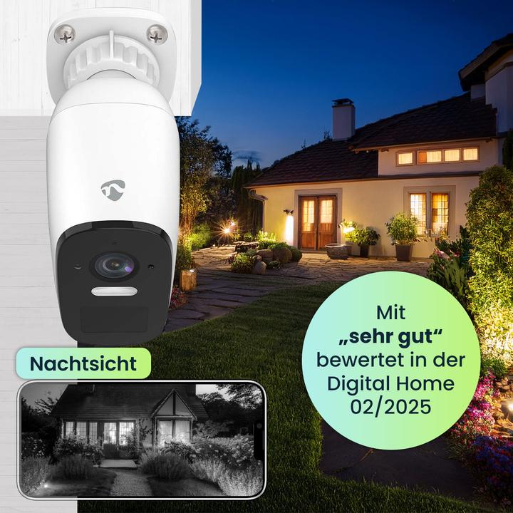 Image du produit Nedis SmartLife Überwachungskamera, 4MP Quad HD, 120° Weitwinkel, inkl. 3 Watt Solarpanel (2560 x 1440 Pixels)
