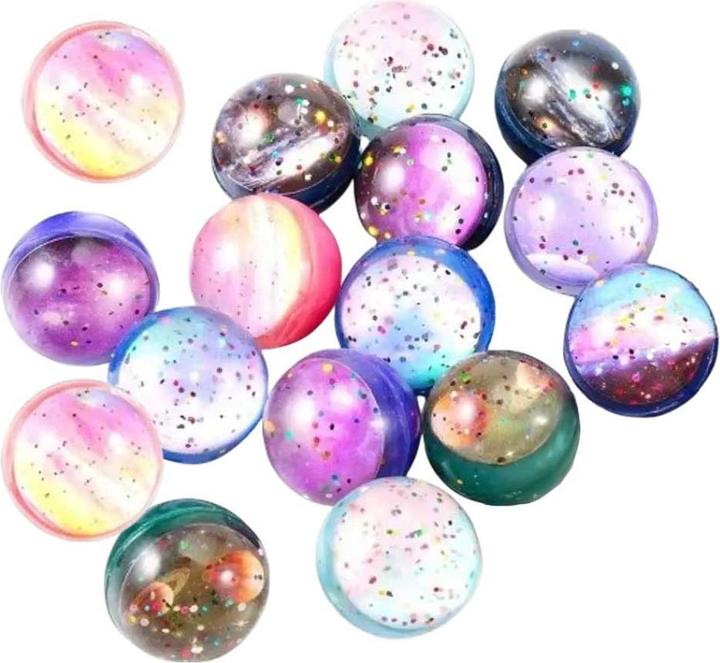 Immagine prodotto I Am Creative (20er Set) Ø32mm Gummi Ball Bouncing Hüpfball Spielzeug Mitgebsel Flummi - Weltraum