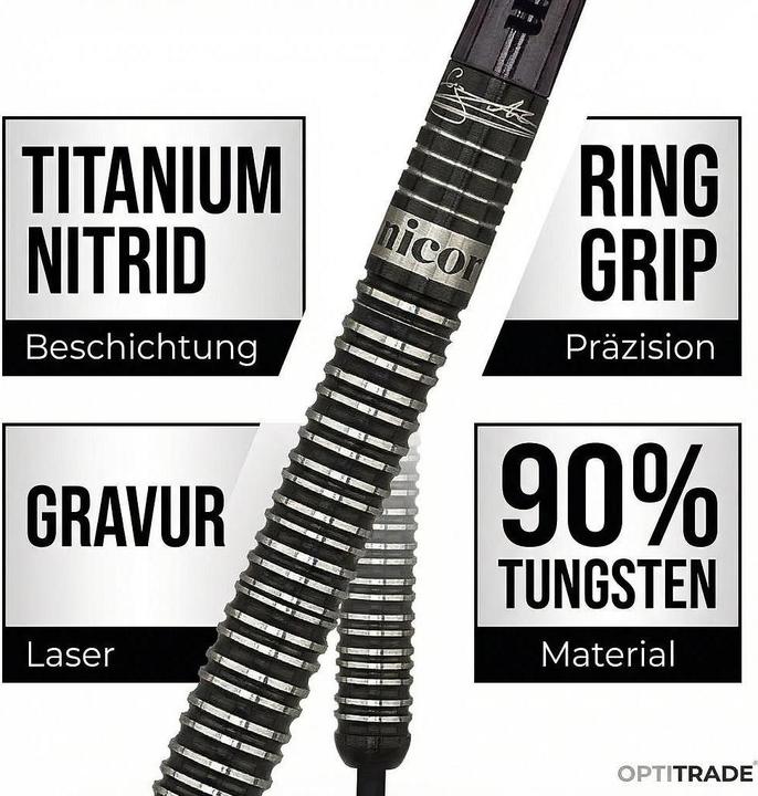 Image du produit Unicorn Boîte de présentation des fléchettes Noir (23 g)