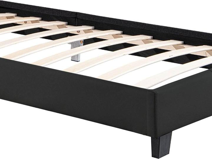 Actual product image Juskys LED upholstered bed Verona with slatted frame (90 x 200 cm)