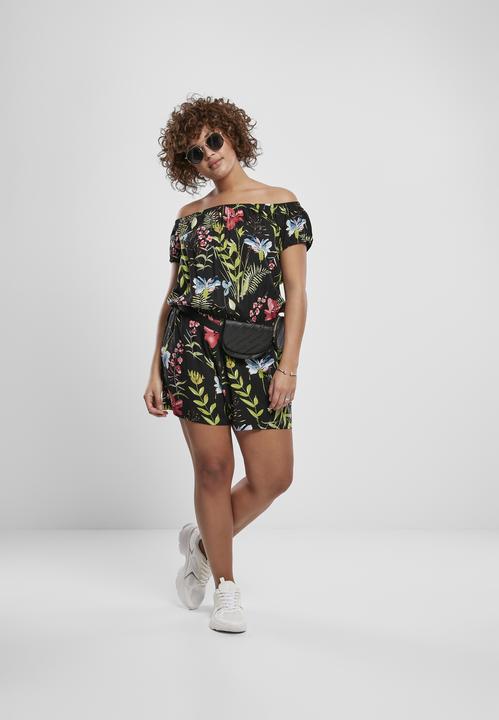 Produktbild Urban Classics Ladies AOP Off Shoulder Short Jumpsuit (L)