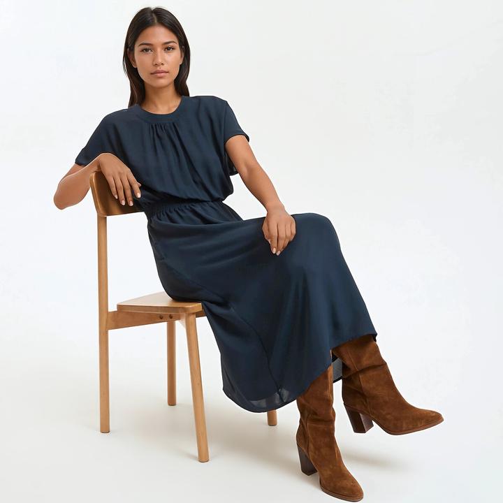 Produktbild La Redoute Collections Ausgestelltes Maxikleid mit gesmokter Taille (42)