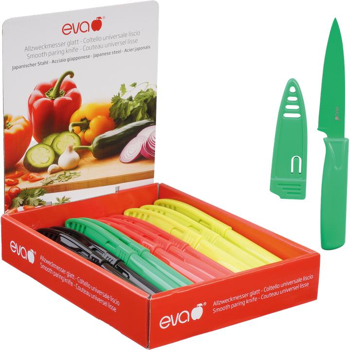 EVA Gemüsemesser glatt 4 Farben (8 cm)